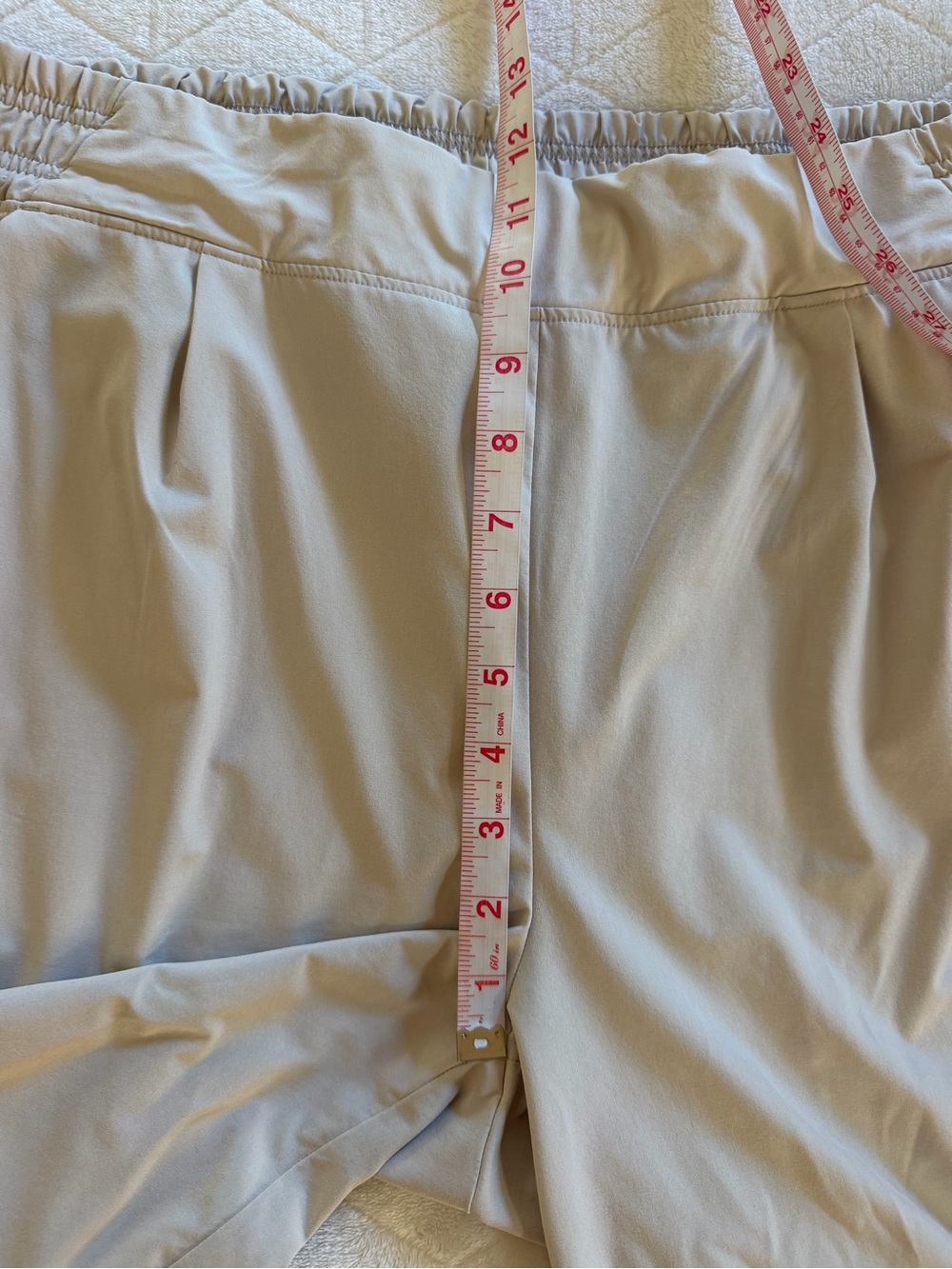 Athleta Brooklyn Wide Leg Crop Pant Color Stone Stretch Trouser plus size 12 - Picture 10 of 12